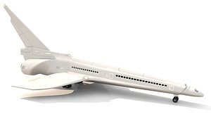 3D airline futuristic