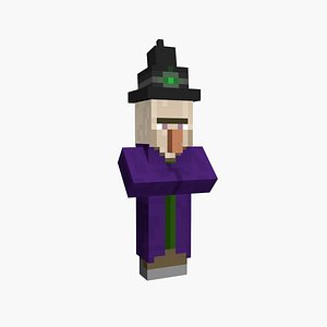 Enderman minecraft Baby 3D Model in Alien 3DExport