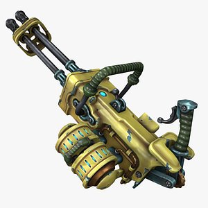 3D model Steampunk minigun