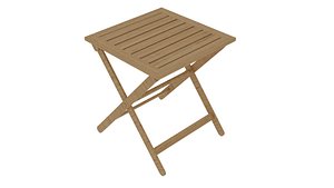 3D model Wooden Table