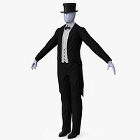 Vintage Tailcoat Suit Black