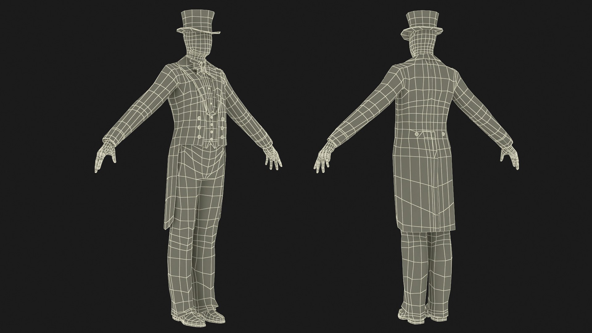 Vintage Tailcoat Suit Black 3D model https://p.turbosquid.com/ts-thumb/h6/YvZrs5/eU/vintage_tailcoat_suit_black_016/jpg/1748390901/1920x1080/fit_q87/e5c99bbe70455119fb164cb0cde0b7b2cde3525c/vintage_tailcoat_suit_black_016.jpg