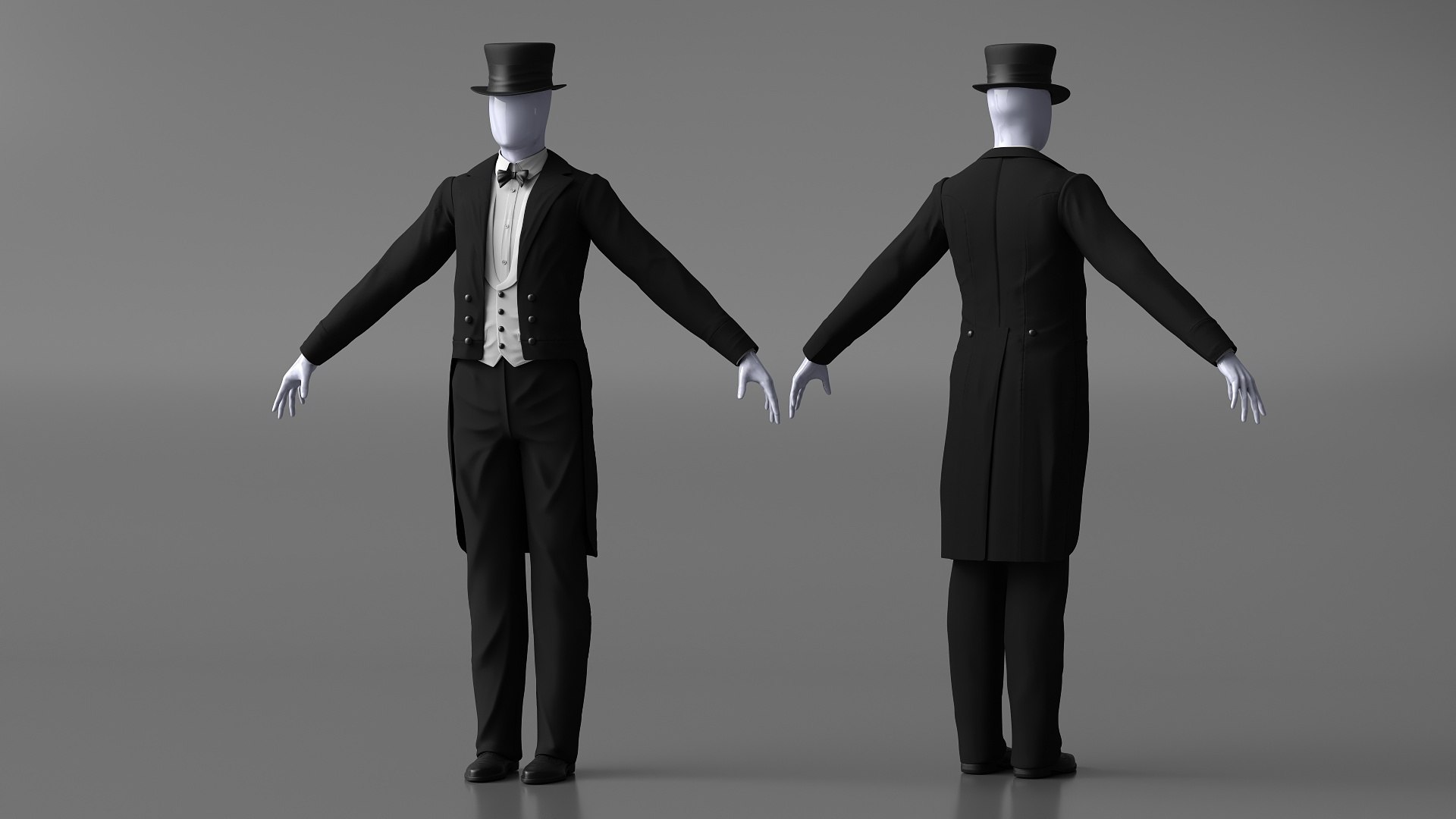 Vintage Tailcoat Suit Black 3D model https://p.turbosquid.com/ts-thumb/h6/YvZrs5/vq/vintage_tailcoat_suit_black_005/jpg/1748390872/1920x1080/fit_q87/6fa27f2f7ce4517a4edc3480e4f904635c76ffbf/vintage_tailcoat_suit_black_005.jpg