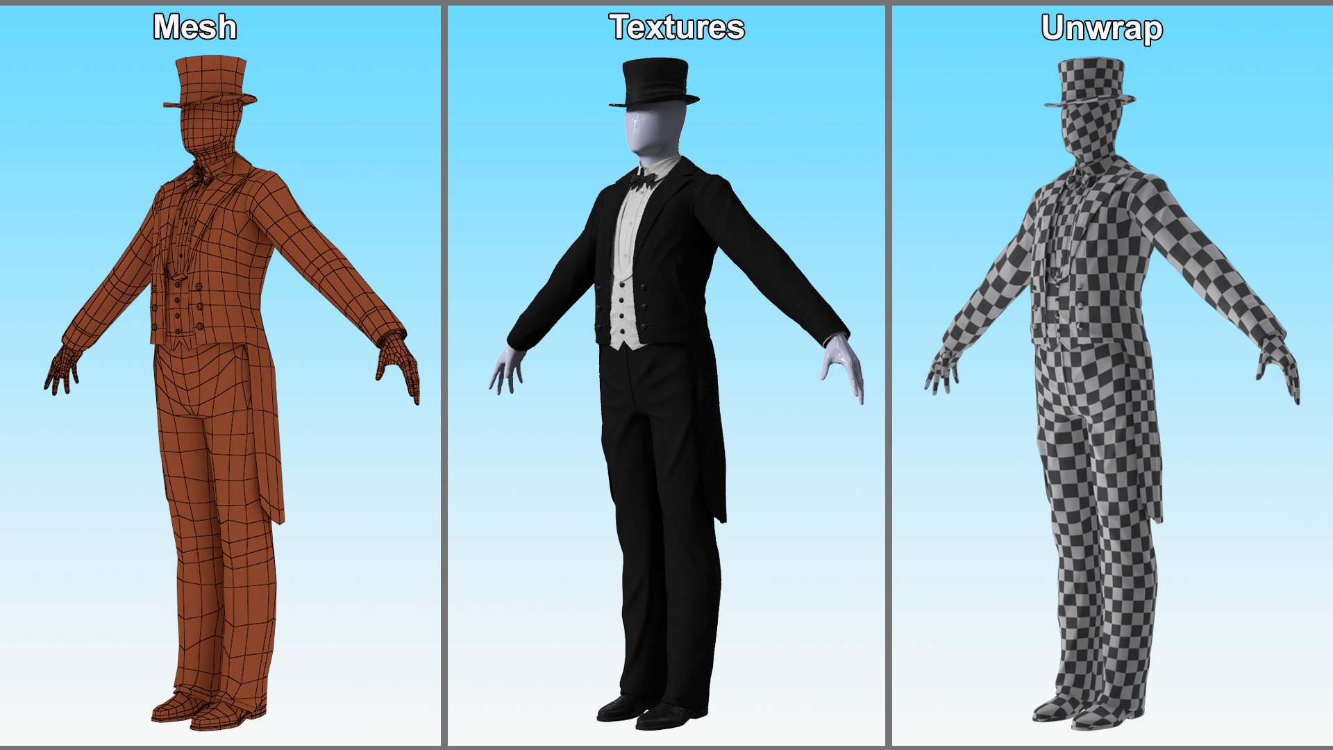 Vintage Tailcoat Suit Black 3D model https://p.turbosquid.com/ts-thumb/h6/YvZrs5/y5/vintage_tailcoat_suit_black_011/jpg/1748390886/1920x1080/fit_q87/07131d197db8a56bfee185a68224ae1678a3eb10/vintage_tailcoat_suit_black_011.jpg