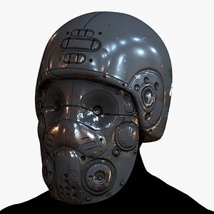3D Gas mask respirator scifi model 3D model