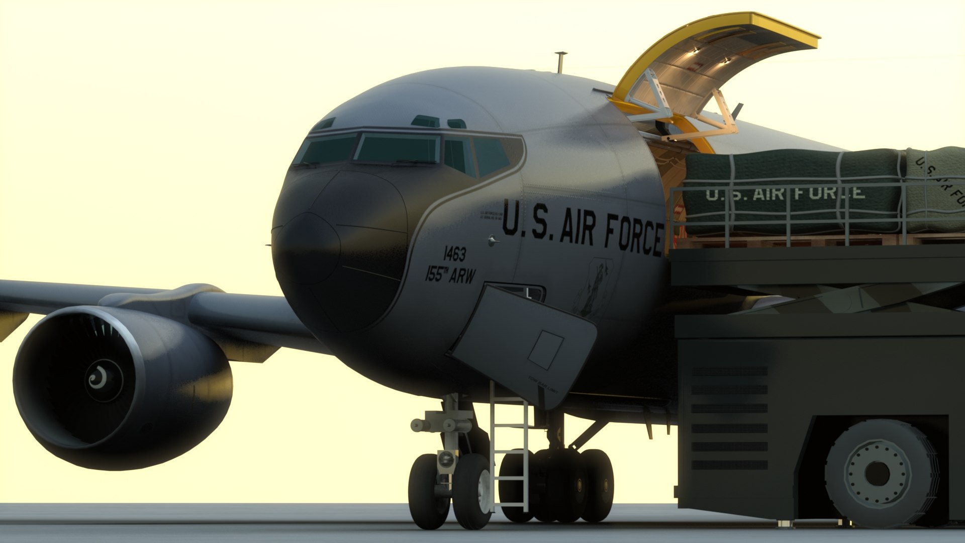 scene kc-135 stratotanker loading 3D model https://p.turbosquid.com/ts-thumb/h6/dcrfJn/qyyWt918/kc135usaf_los_2/jpg/1574463388/1920x1080/fit_q87/1c597a40a8ef780f82a9f408d2944f5998729287/kc135usaf_los_2.jpg