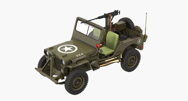 アメリカ陸軍ジープWillys MB 3Dモデル3Dモデル - TurboSquid