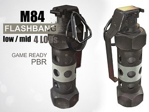 m84 stun grenade 3D model