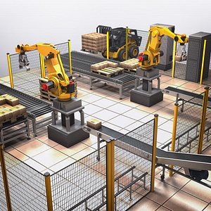Automation Robotic Bag Palletizing Cell