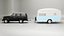 Toyota land Cruiser J60 and Classic Camping Caravan 3D model