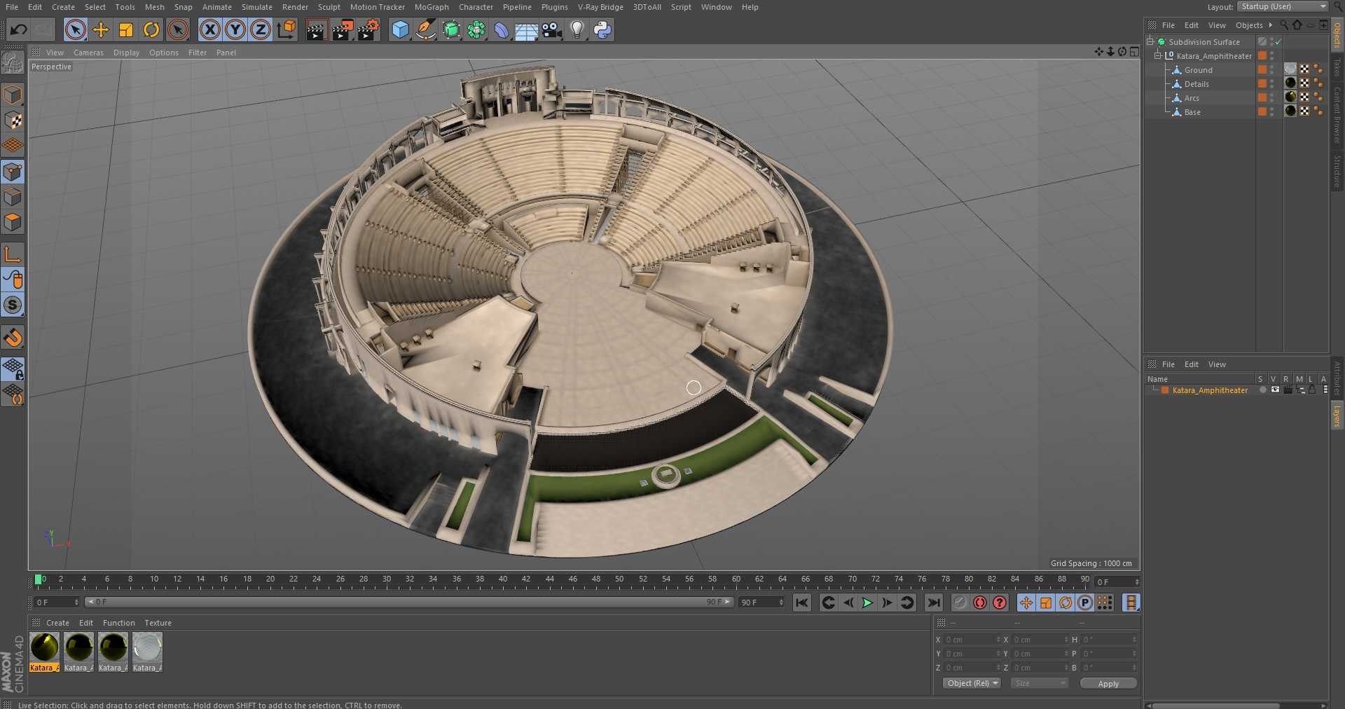 3D Katara Amphitheater Structure - TurboSquid 2290705