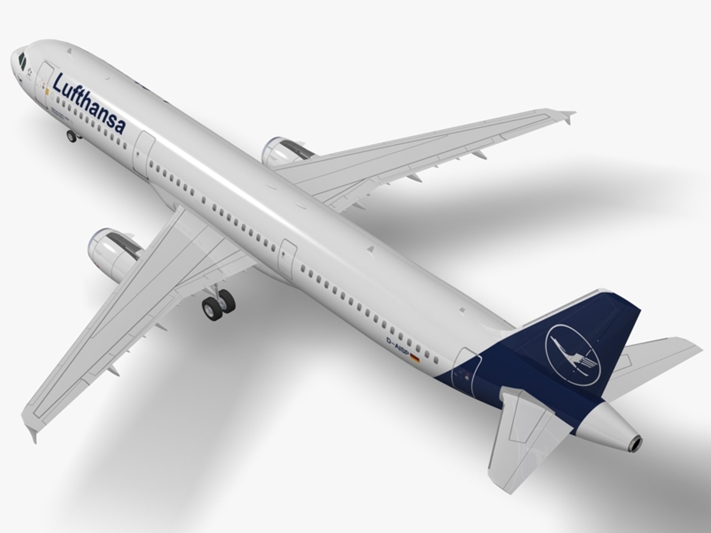 Airbus A321-231 Lufthansa A321 3D Model - TurboSquid 1252947