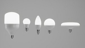light bulb types 3D model