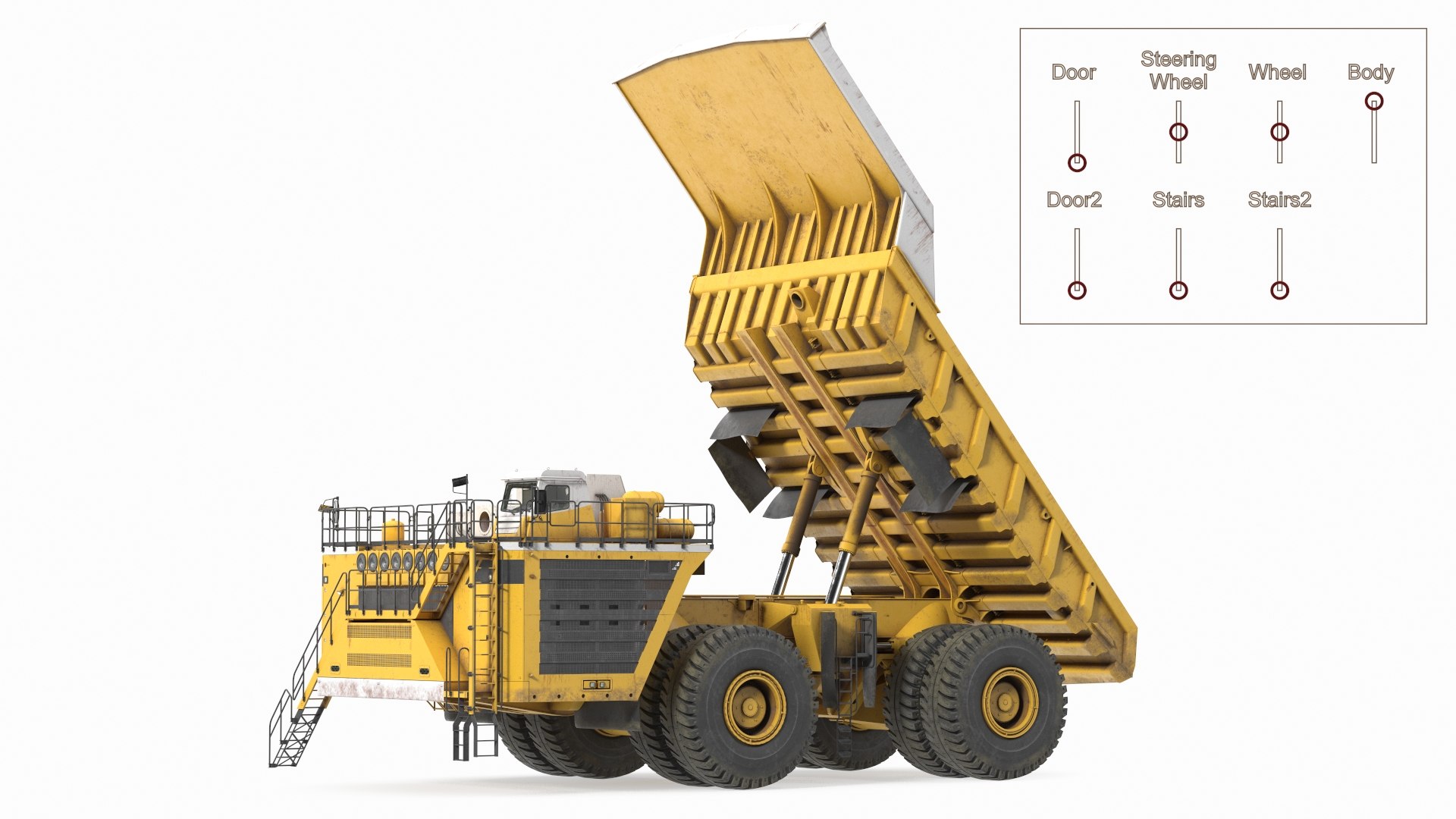 3D Ultra Class Haul Truck Dirty Rigged https://p.turbosquid.com/ts-thumb/h6/ltOdNI/Vz/ultraclasshaultruckdirtyriggedc4dmodel002/jpg/1647279609/1920x1080/fit_q87/b7b2fe58408b18dc2ca3415294e11ef6a573e42c/ultraclasshaultruckdirtyriggedc4dmodel002.jpg