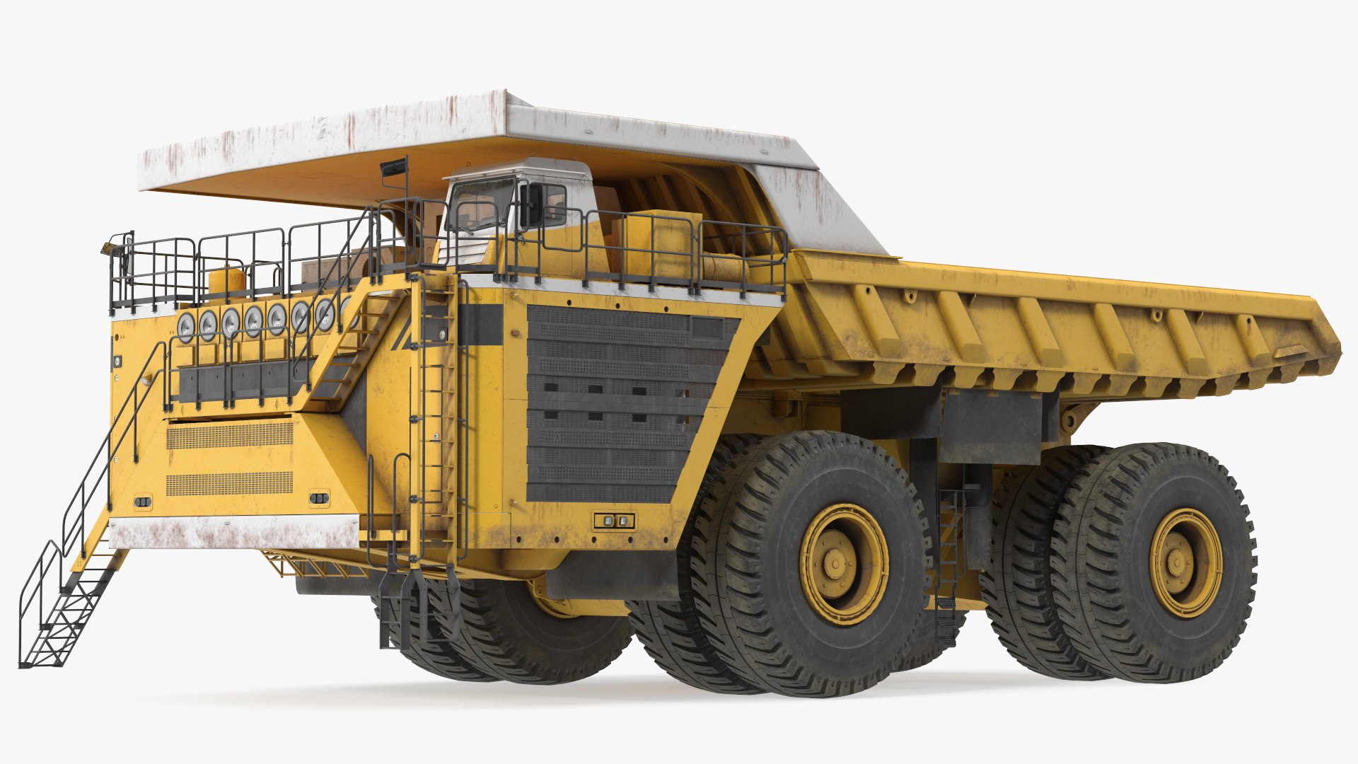 Ultra Class Haul Truck Dirty Rigged 3D model preview