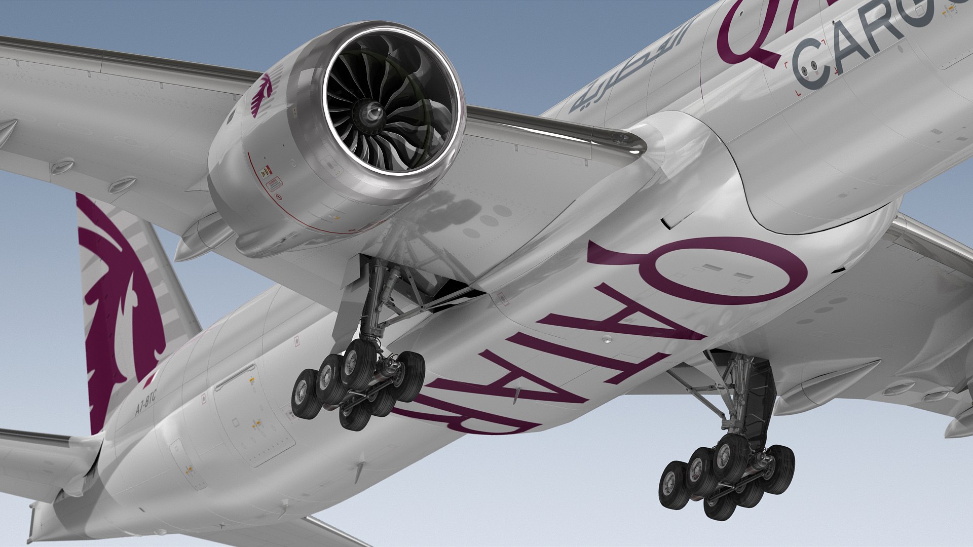 Boeing 777-8F Qatar Cargo 3D Model - TurboSquid 2408977