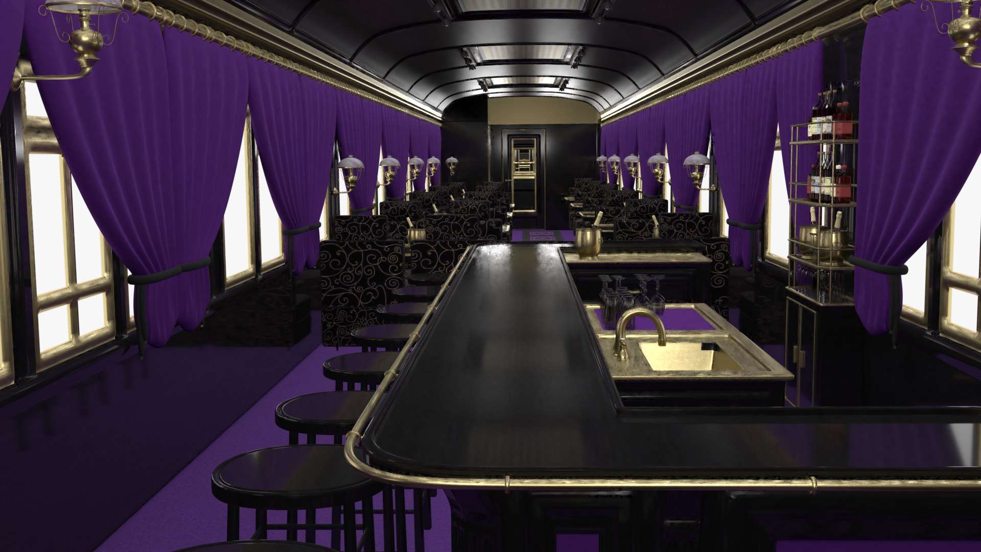 3D Vampire Steam Train model - TurboSquid 1823591
