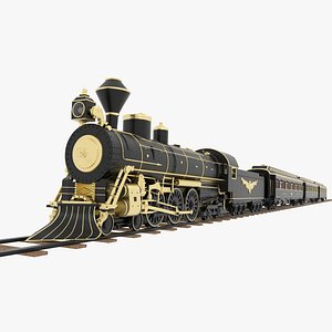 3D Vampire Steam Train model