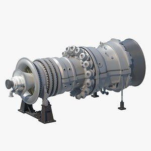 sgt6-5000f gas turbine generation 3D