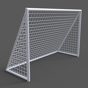 PBR Soccer Football Goal Post F 3D model