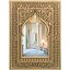 Eastern wall mirror in a carved gilded frame with a Moorish arch 3D model