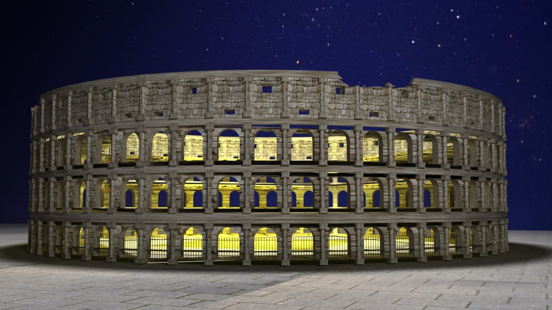 3D Model Roma Coliseum - TurboSquid 1290032