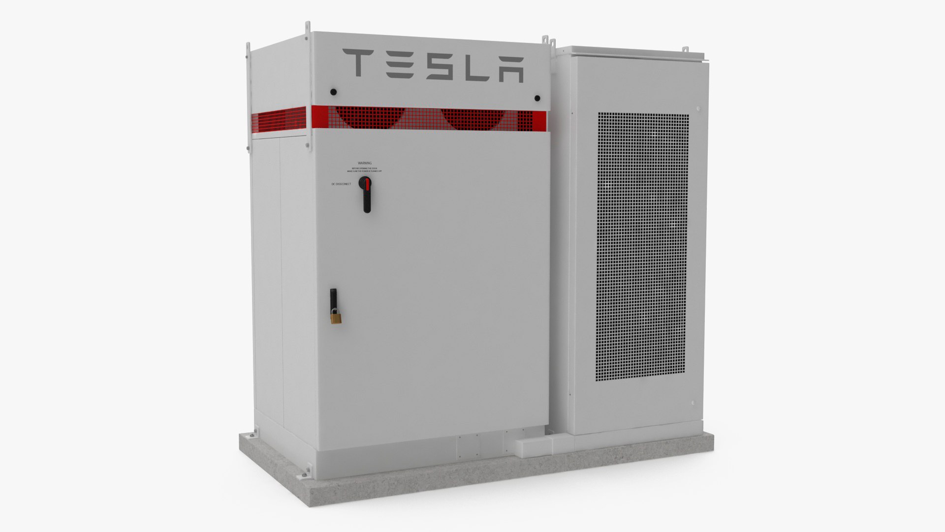 Tesla Powerpack System 3D model preview