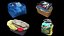 3D Bag-Container with Clothes Collection 03 model