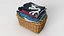 3D Bag-Container with Clothes Collection 03 model