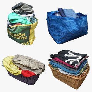 Bag-Container with Clothes Collection 03