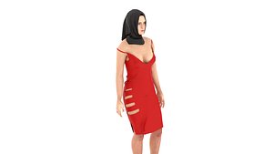 3D Hijab Woman model