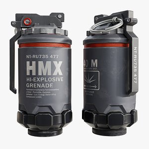 Sci fi Grenade Elysium HMX Hi Explosive