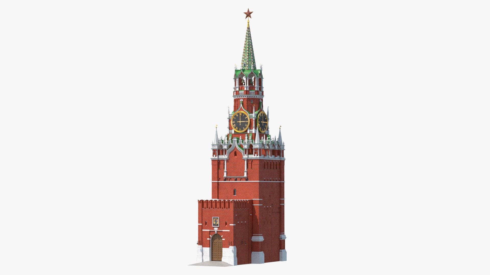 Kremlin Saviour Tower 3D model preview