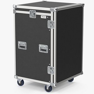 Music Flight Shock Rack Case with Wheels 79x48x48cm model