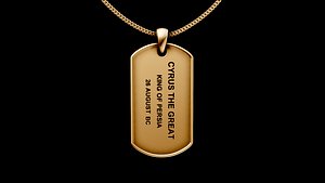 Military pendant 3D model