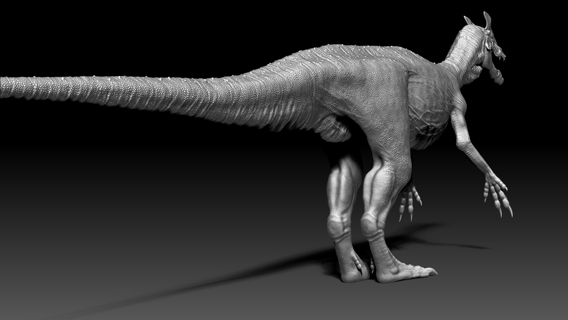 Hybrid Dilophosaurus Sculpt Project Model - TurboSquid 2262835