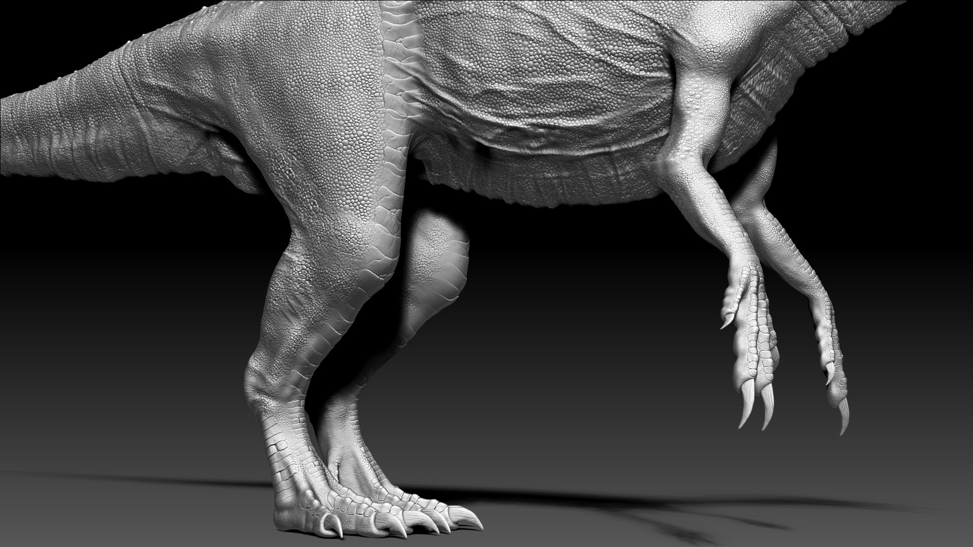 Hybrid Dilophosaurus Sculpt Project Model - TurboSquid 2262835