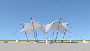 Tensile Fabric Steel Structure -3