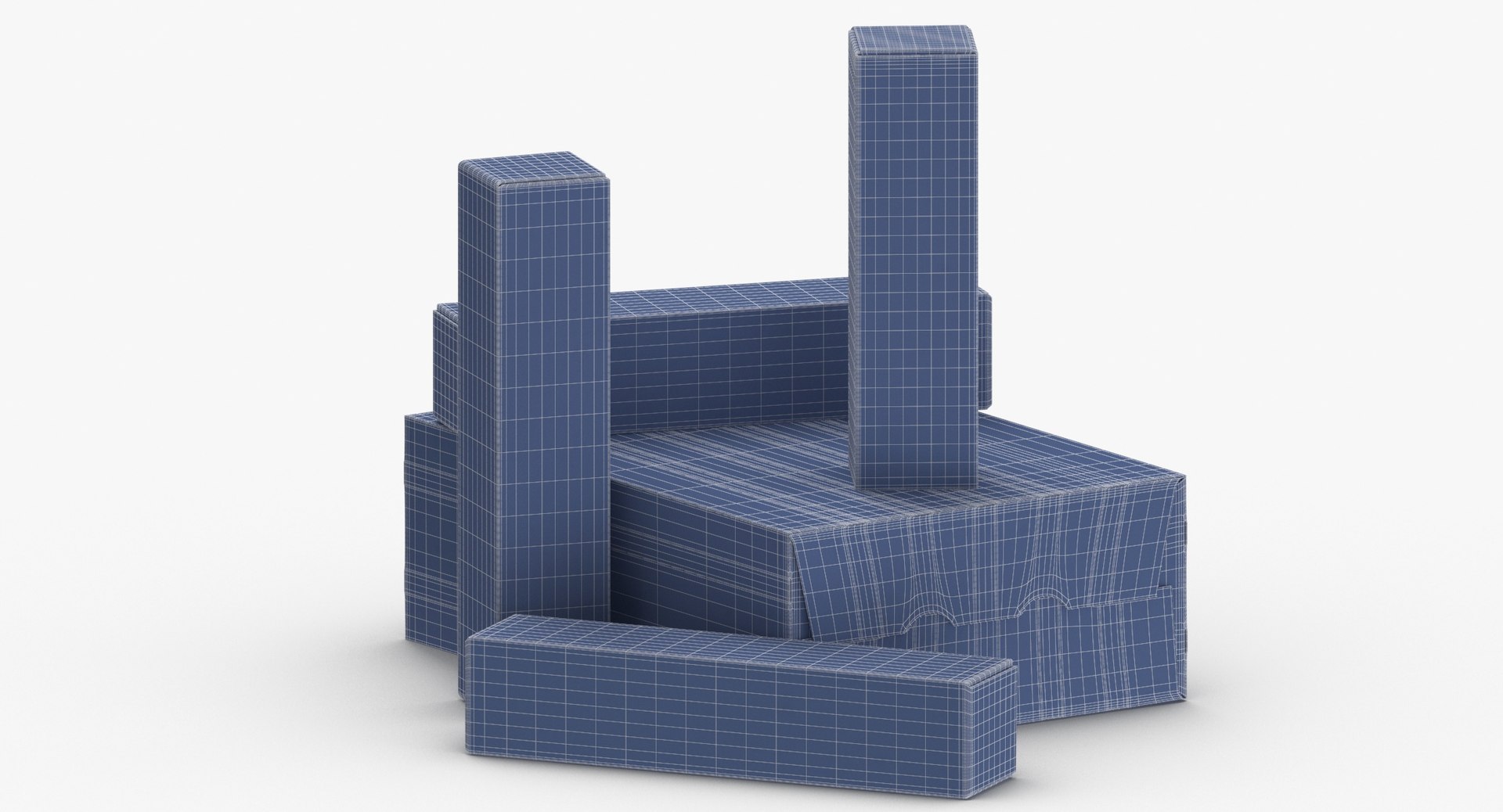 Cardboard Box Set 01 3D Model - TurboSquid 1609370