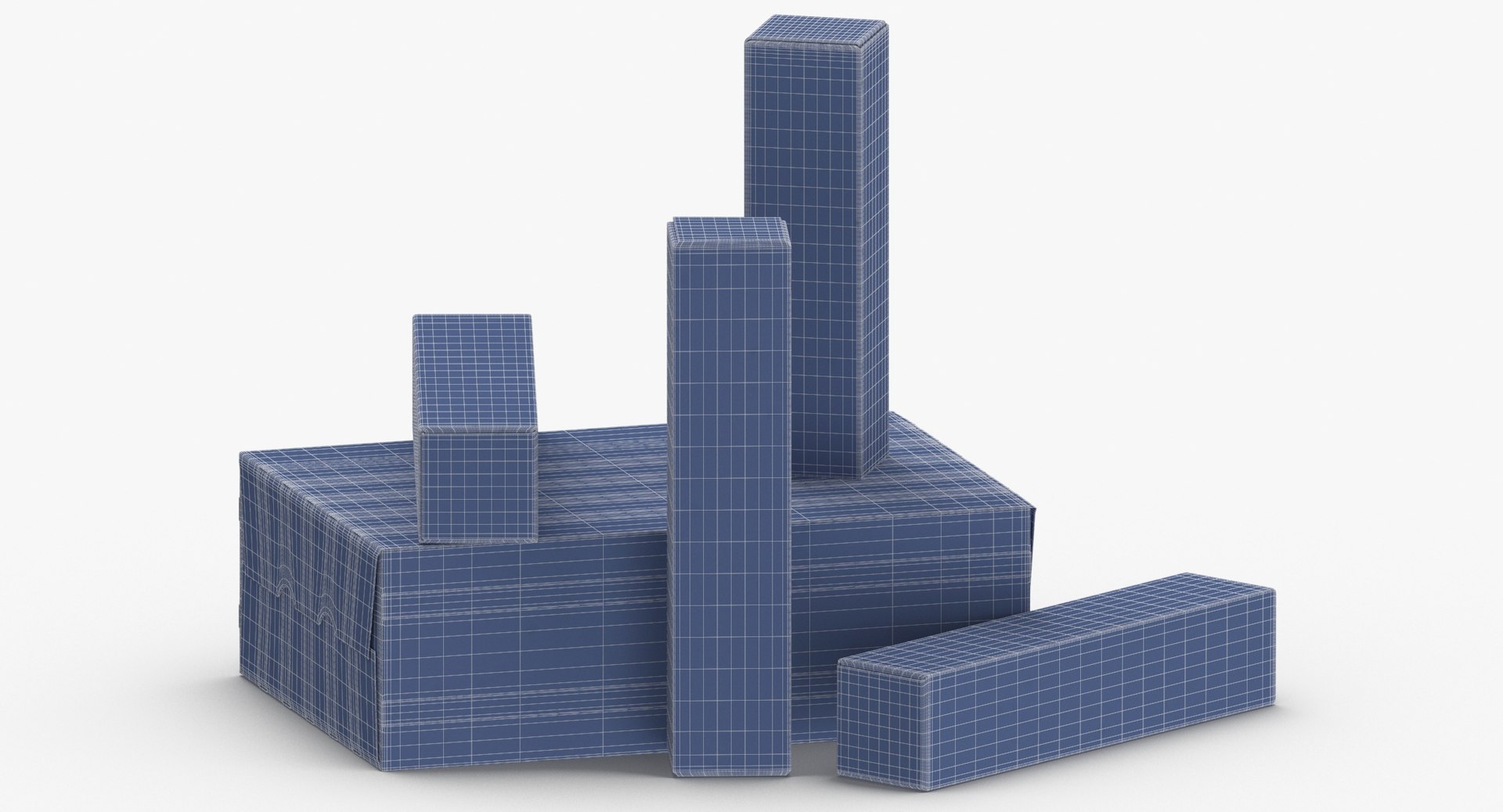 Cardboard Box Set 01 3D Model - TurboSquid 1609370