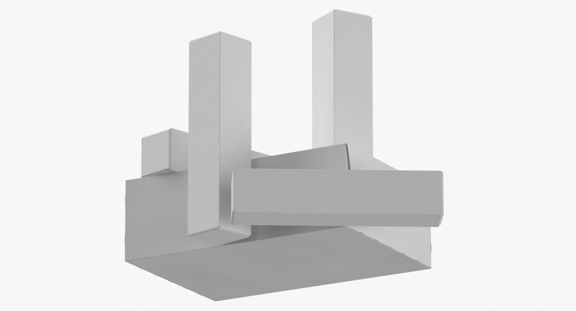 Cardboard Box Set 01 3D Model - TurboSquid 1609370