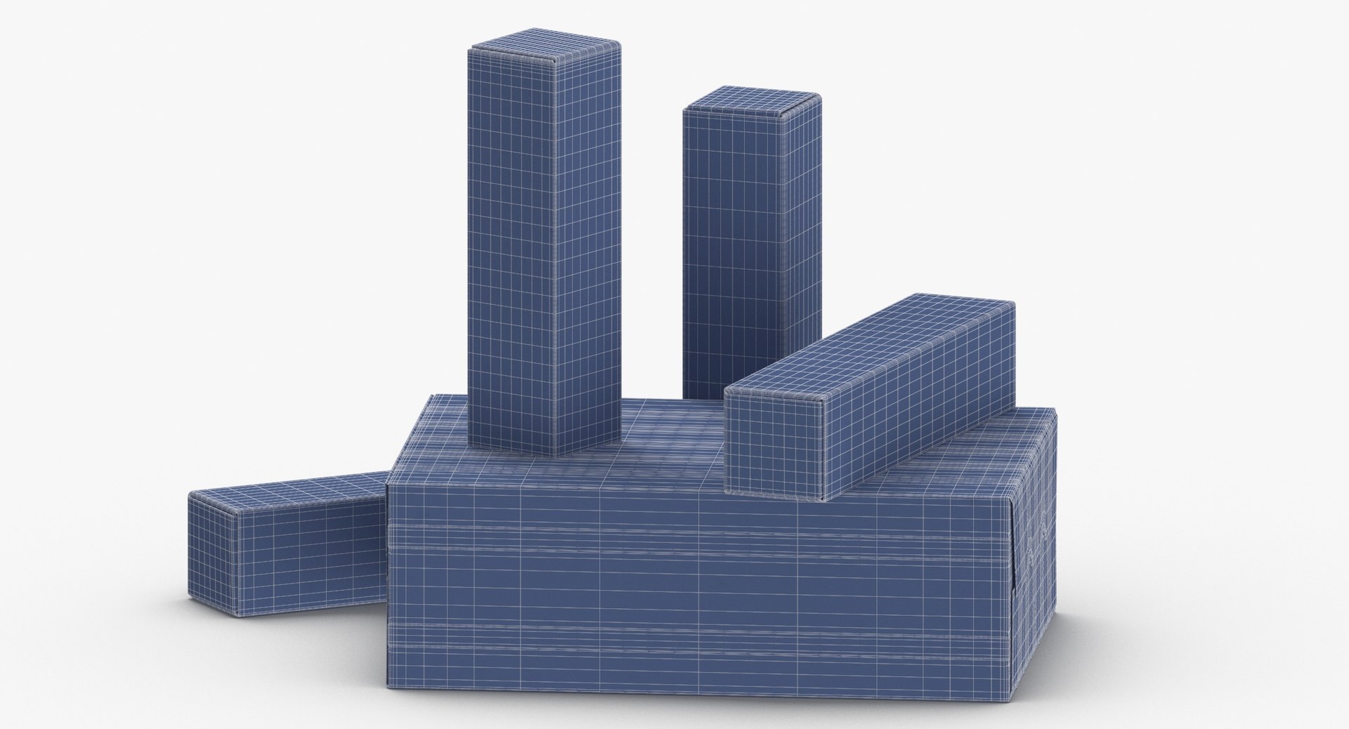 Cardboard Box Set 01 3D Model - TurboSquid 1609370