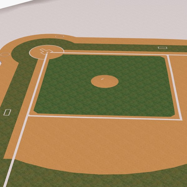 baseball field bases 3d model