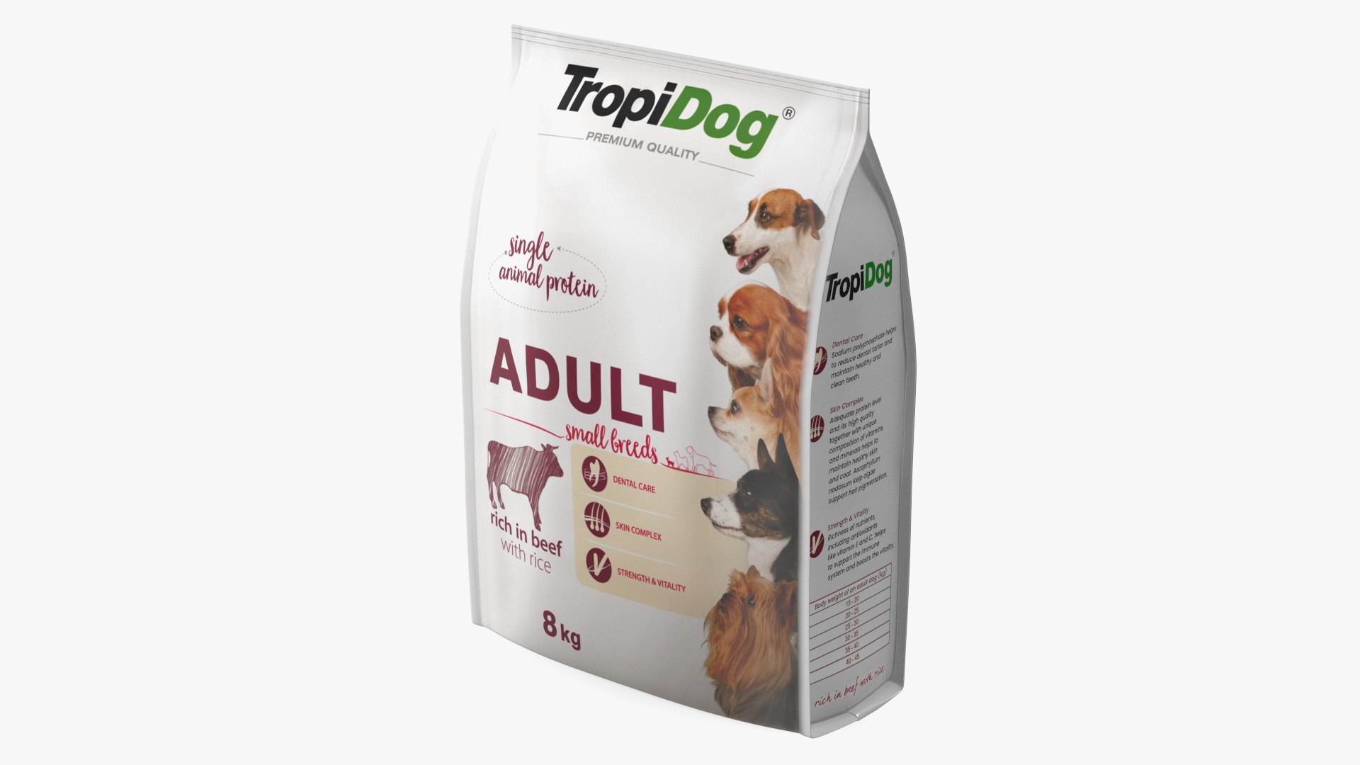 TropiDog Pet Food Large Package 3D model preview