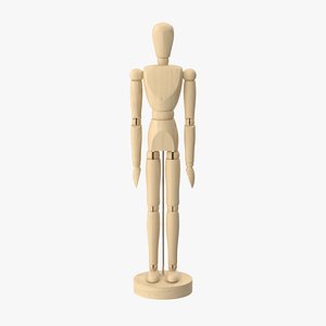 Wooden Mannequin Rigged