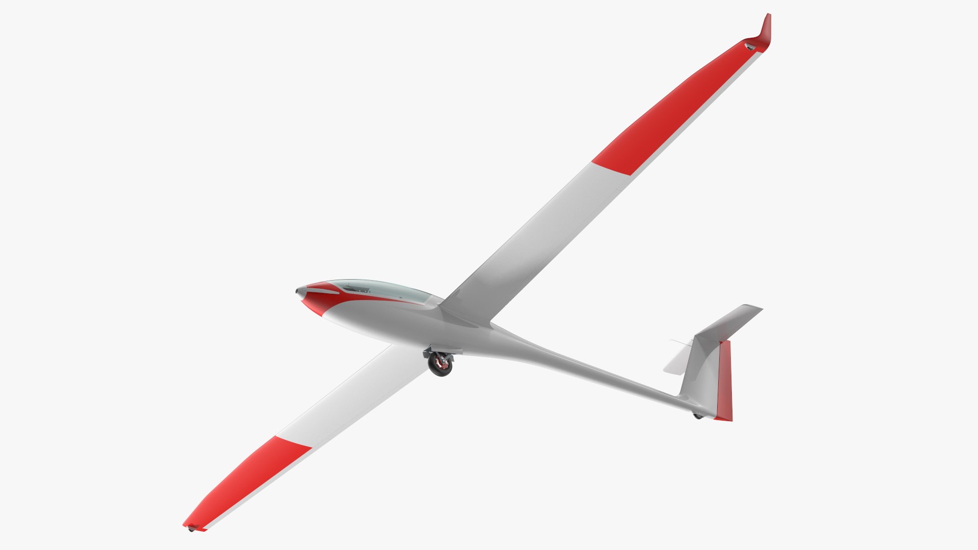 Electric Glider Rigged 3D model preview