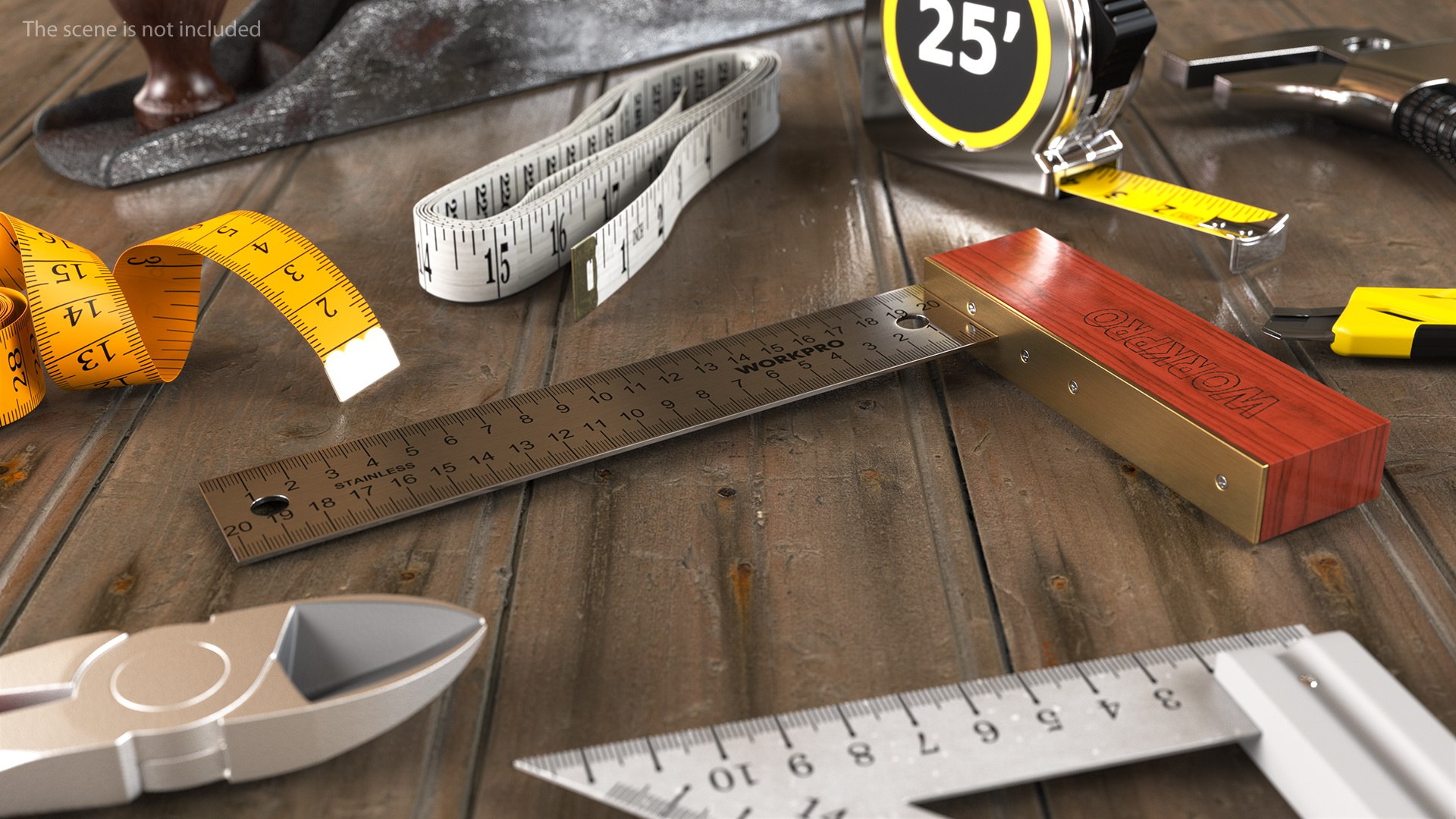 Workpro Steel Blade Square 3D model preview