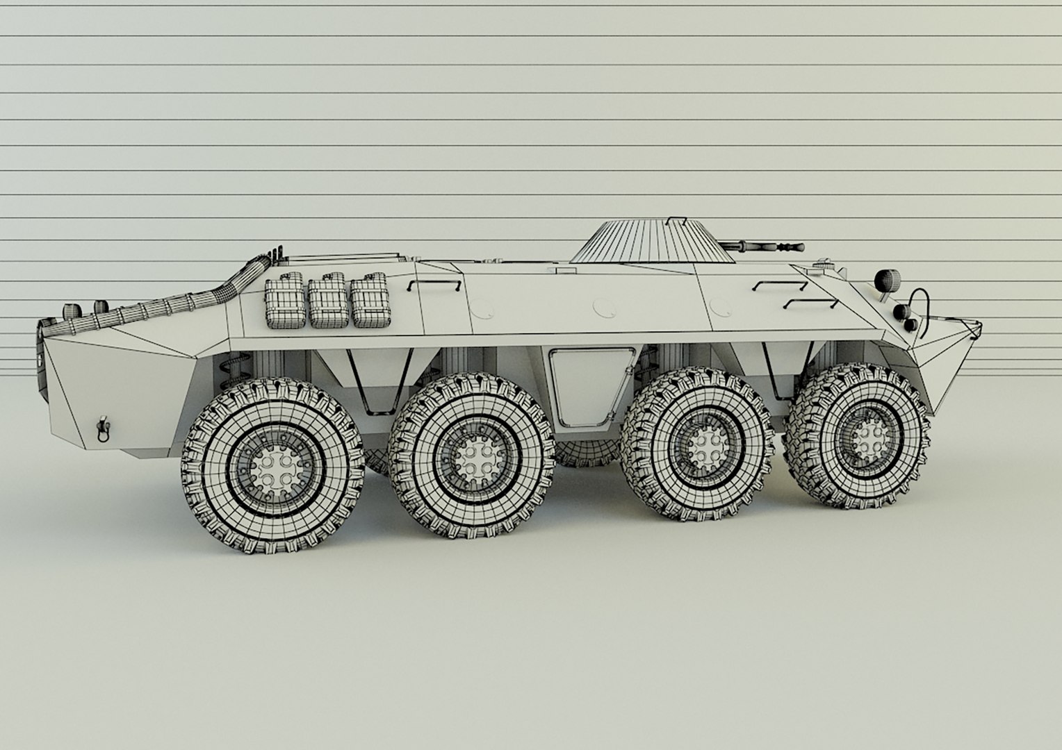 Btr-70 Military Vehicle 3D Model - TurboSquid 2120383