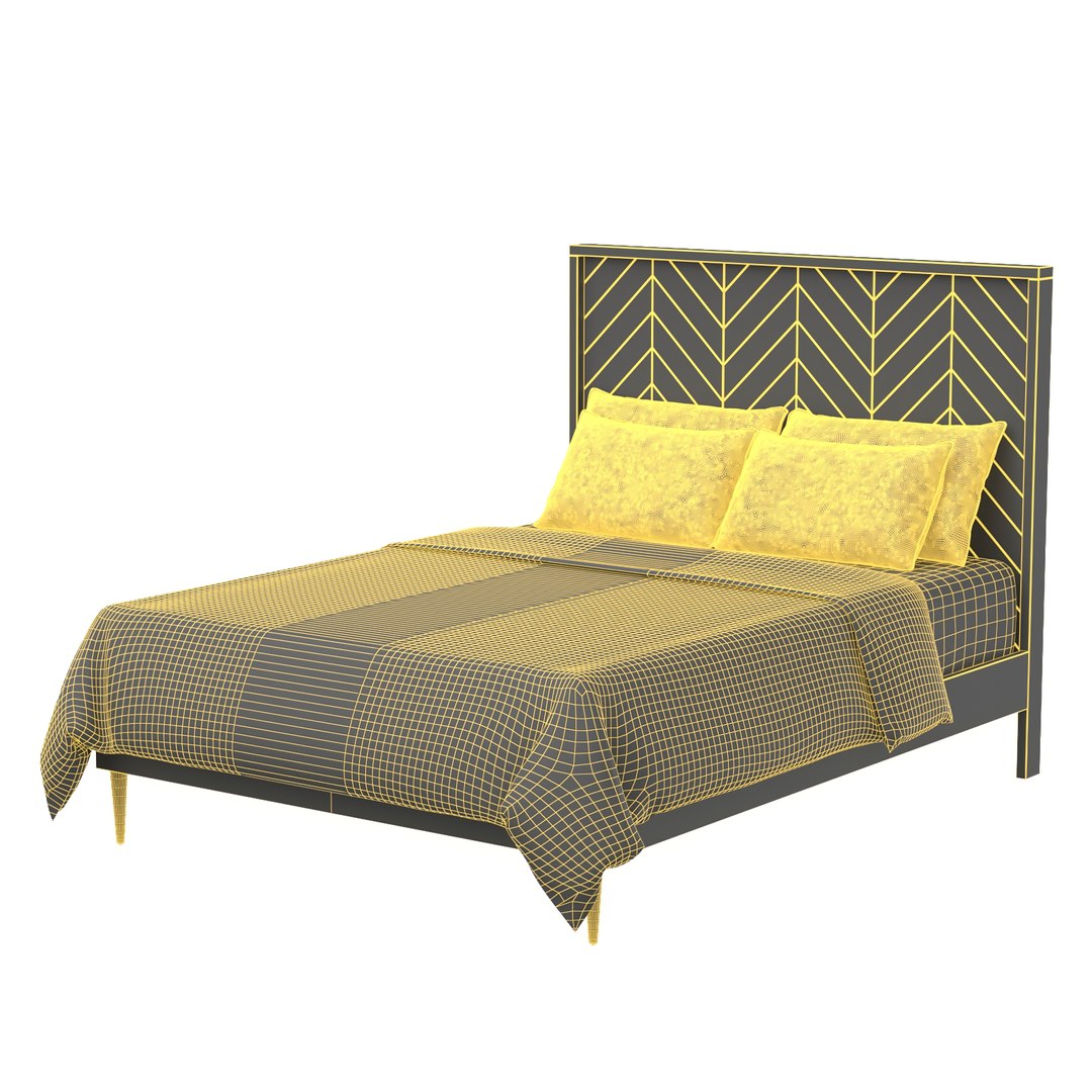 Greyson Bed Queen 102589 Model TurboSquid 2062361