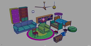 youtube cartoon furniture pack 01
